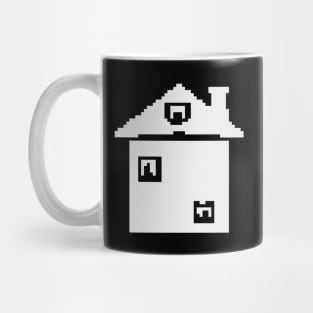 Pixel art house Mug